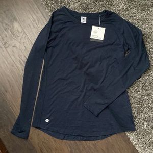 NWT Senita athletics tie back long sleeve tee